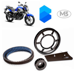 Kit Transmissão Correia Dentada - Yamaha Fazer YS250 - Até 2017