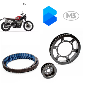 Kit Transmissão Correia Dentada - Triumph Scrambler 1200 XC